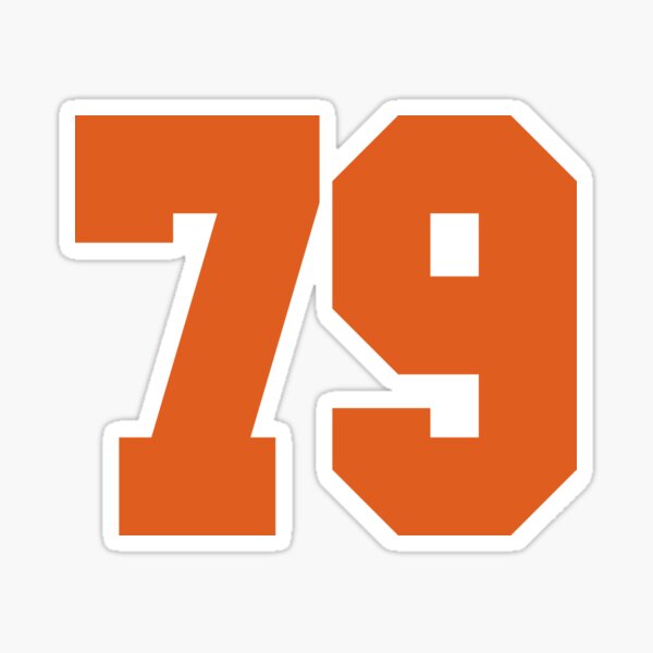 79 Number Cleveland Sports Seventy-Nine Brown Jersey