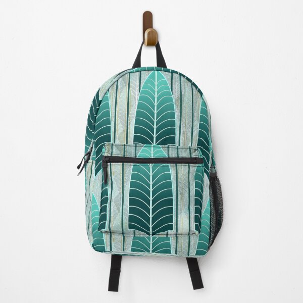 Item preview, Simple Leaf Aqua Art Deco designed and sold by ArgyleImp.