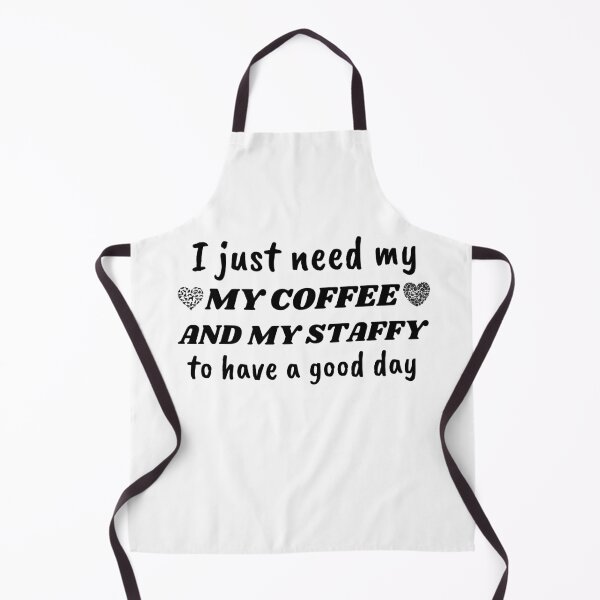 Item preview, My Staffy and my coffee dark designed and sold by Beyond Words.