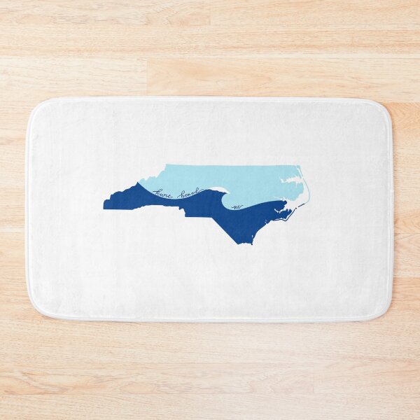 Item preview, Kure Beach North Carolina State Outline Calligraphy designed and sold by Sarah Burk.