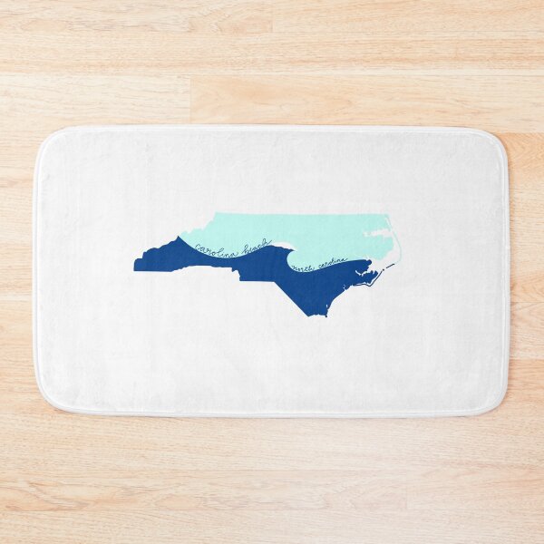 Item preview, Carolina Beach North Carolina State Outline Calligraphy designed and sold by Sarah Burk.