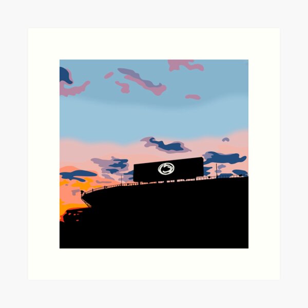 Beaver Stadium football Art Print