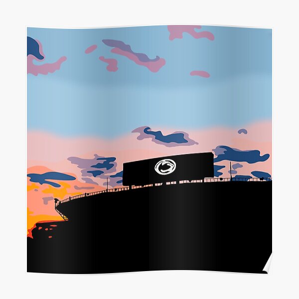 Beaver Stadium football Poster