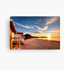 Winter Beach Canvas Print