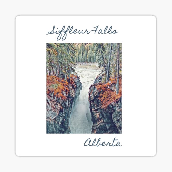 Siffleur Falls- Alberta, Canada Sticker