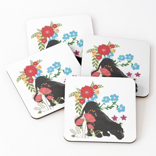 Item preview, Panther In The Flowers designed and sold by tea-punk.