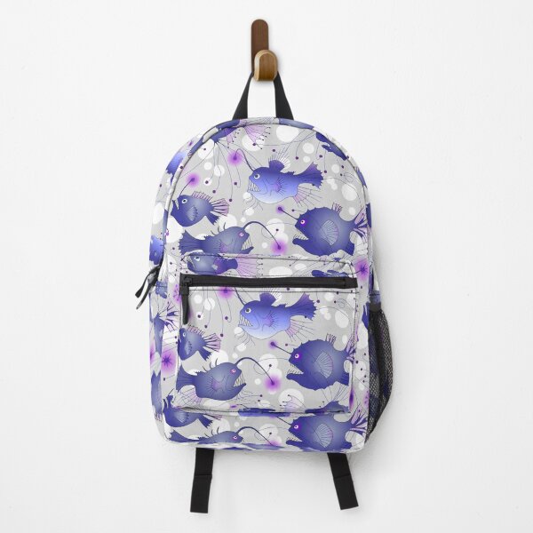 Item preview, Angler fish - violet on gray designed and sold by kobyakov.