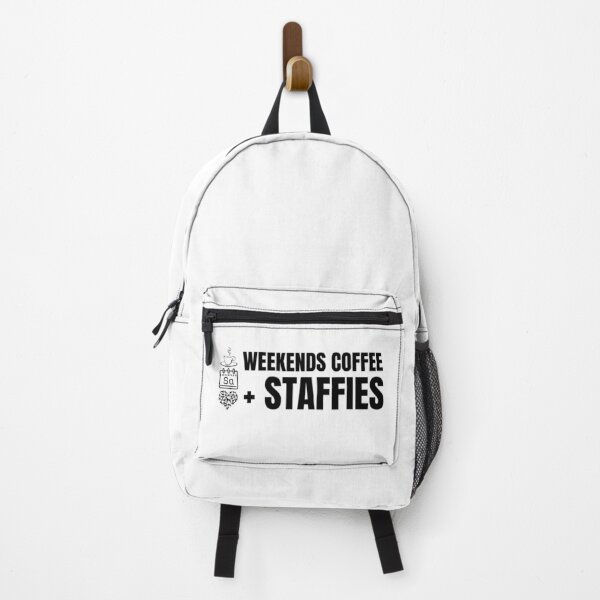 Item preview, Weekends coffee and staffies designed and sold by Beyond Words.