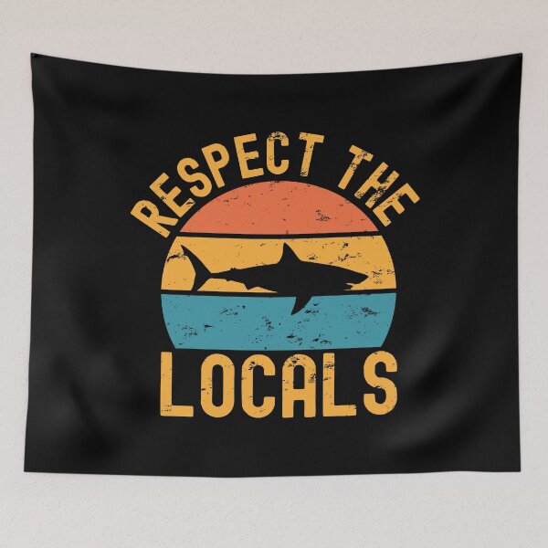 Item preview, Respect the locals shark designed and sold by Statim.
