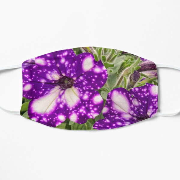 Purple tye petunia Flat Mask