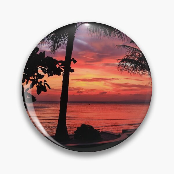 Item preview, Dramatic Sunset with silhouettes palm in Thailand designed and sold by photo123pro.