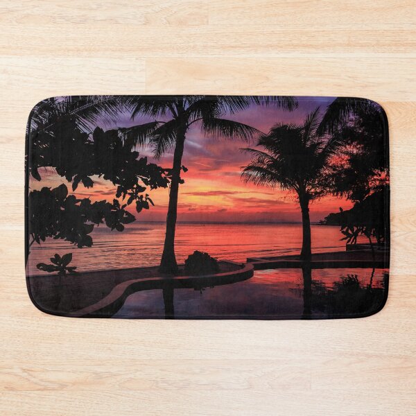 Item preview, Dramatic Sunset with silhouettes palm in Thailand designed and sold by photo123pro.