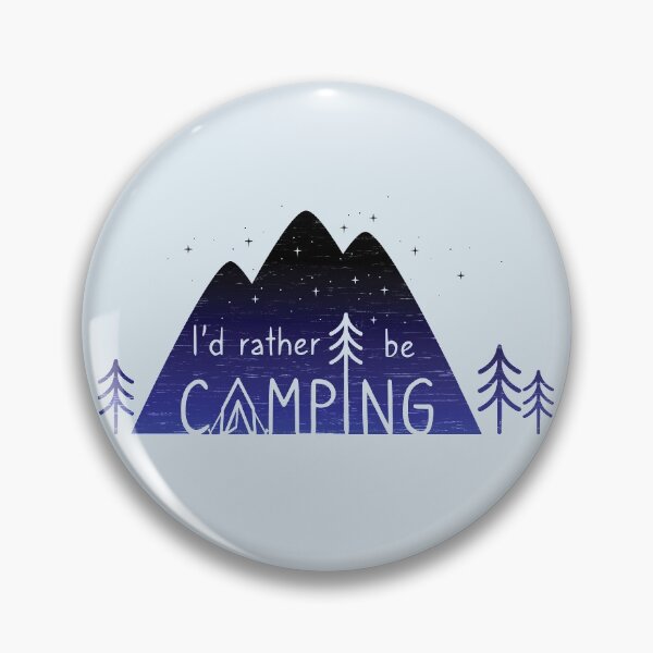 Aperçu de l'œuvre Je préfèrerais camper – Bleu nuit créée et vendue par MSwiftDesigns.