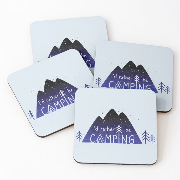 Item preview, I'd Rather Be Camping - Night Blue designed and sold by MSwiftDesigns.