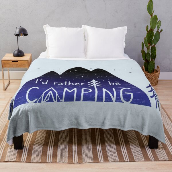 Item preview, I'd Rather Be Camping - Night Blue designed and sold by MSwiftDesigns.