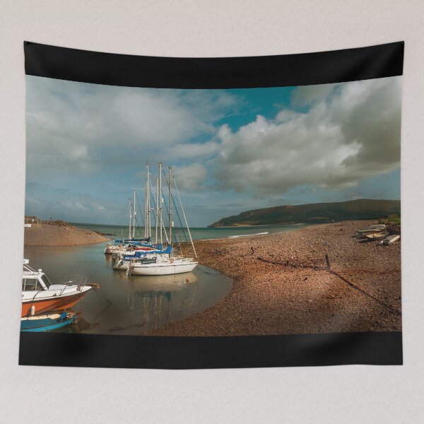 Item preview, Boats at Porlock Weir designed and sold by LindaCooke.