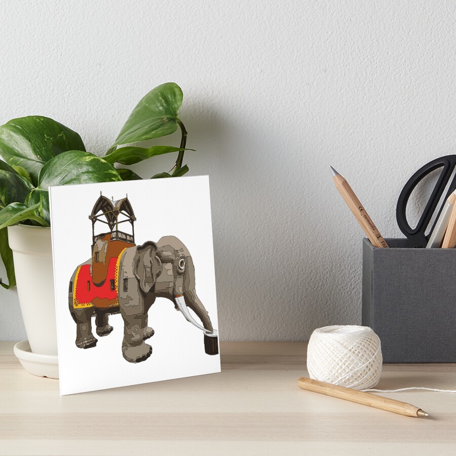 "Lucy The Elephant" Art Board Print by HaleysDesigns Redbubble