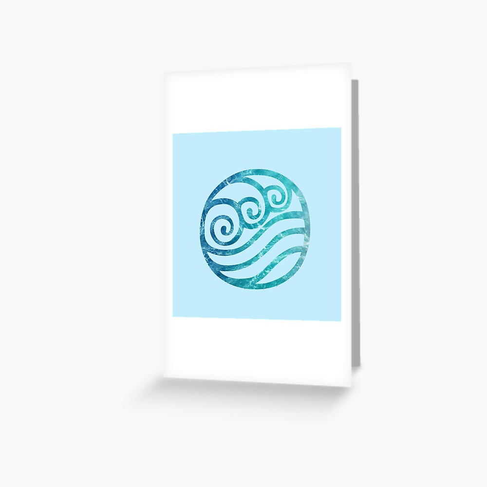 Waterbending Logo Avatar The Last Airbender Greeting Card By Zchamar Redbubble 1060