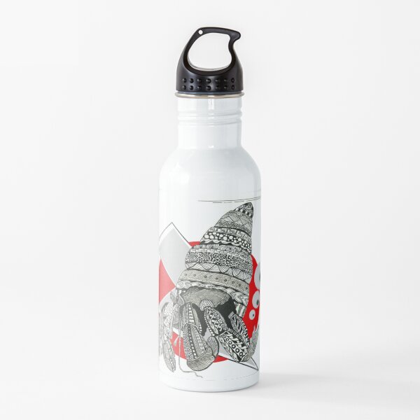 Diseño de concha tribal Botella de agua