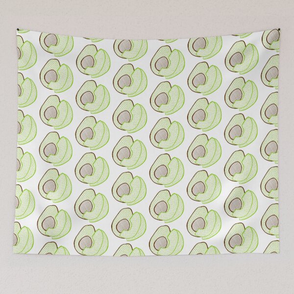 Item preview, Mesh Line Drawing Of An Avocado designed and sold by forfun-art.