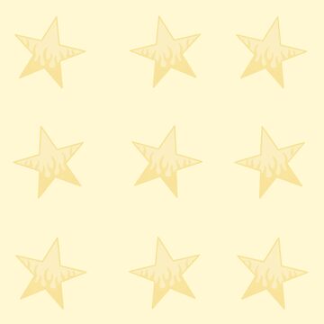 Artwork thumbnail, Pack of yellow stars with cute flames by Pastel-PaletteD