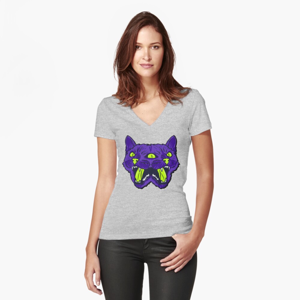 Item preview, Fitted V-Neck T-Shirt designed and sold by ozumdesigns.