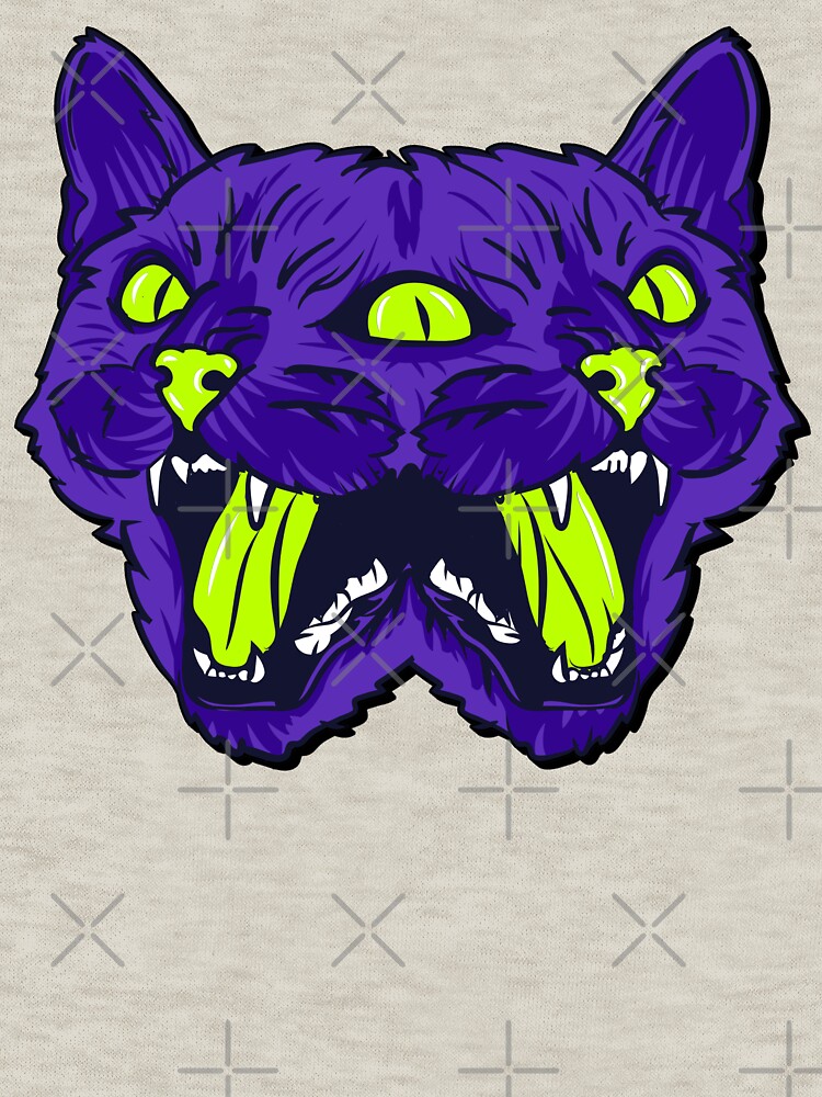 Thumbnail 7 of 7, Classic T-Shirt, Trippy Cat Head Splitting designed and sold by ozumdesigns.