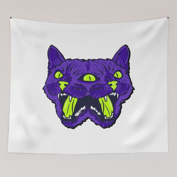 Item preview, Trippy Cat Head Splitting designed and sold by ozumdesigns.