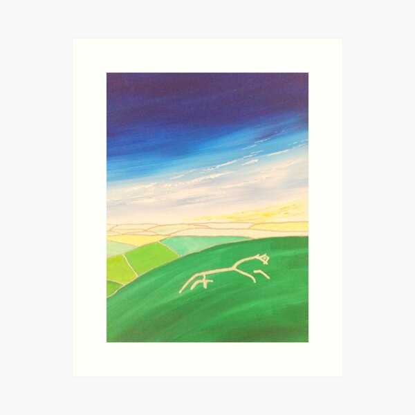 Item preview, The White Horse at Uffington, England designed and sold by BionicJu.