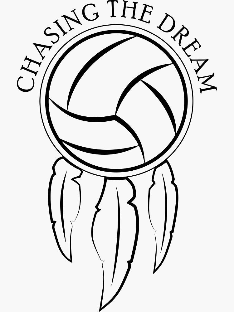 Volleyball Ribbon Sticker for Sale by HaPenny