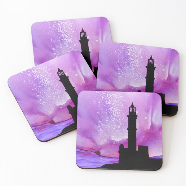 Item preview, Colorful lighthouse painting by Minisa Robinson designed and sold by MinisaRobinson.