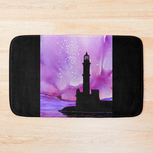 Item preview, Colorful lighthouse painting by Minisa Robinson designed and sold by MinisaRobinson.