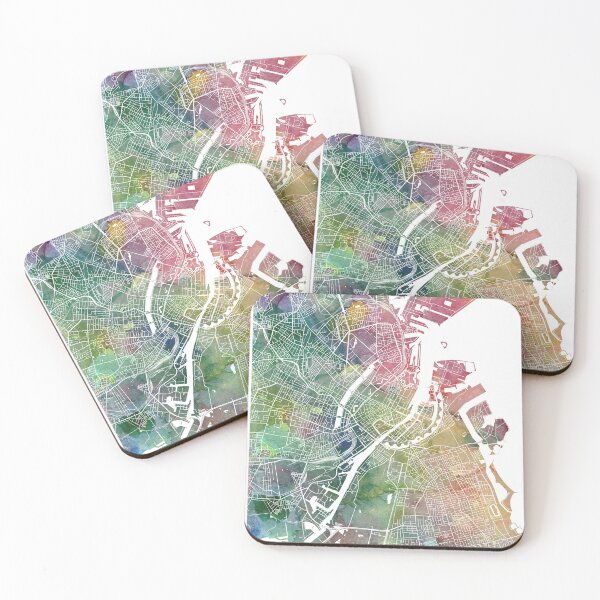 Item preview, Copenhagen Watercolor Map by Zouzounio Art designed and sold by zouzounioart.