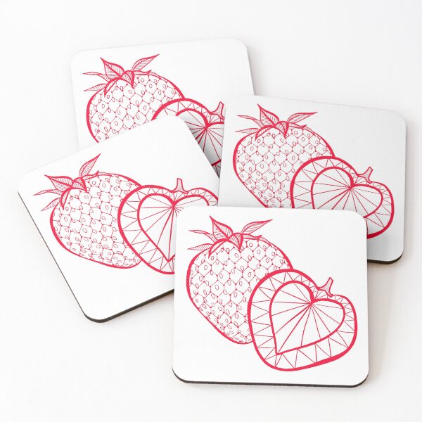Item preview, Mesh Line Drawing Of A Strawberry designed and sold by forfun-art.