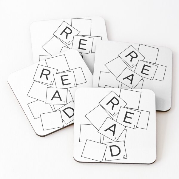 Item preview, read scrabble, bookish, book lover, book design, gifts for book lovers designed and sold by lostinreverie.