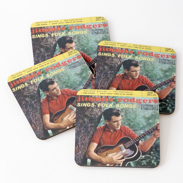 Item preview, Jimmie Rodgers Sings Folk Songs, 1958, Rockabilly, guitar, hollowbody, Jimmie Rodgers designed and sold by Vintaged.