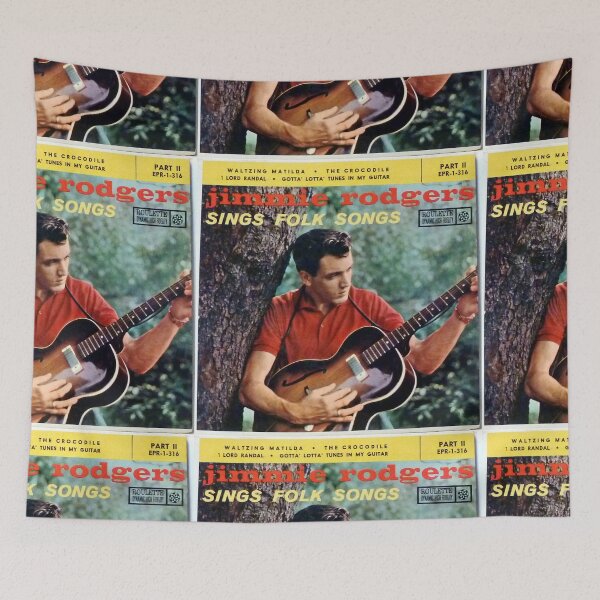 Item preview, Jimmie Rodgers Sings Folk Songs, 1958, Rockabilly, guitar, hollowbody, Jimmie Rodgers designed and sold by Vintaged.