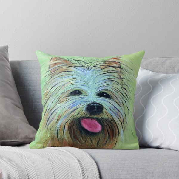Item preview, Yorkshire Terrier Abstract Portrait. Colorful Yorkie with cute button nose and eyes.  designed and sold by KarenZuk.