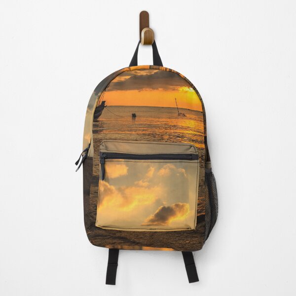 Item preview, Dramatic Sunset with local boat designed and sold by photo123pro.