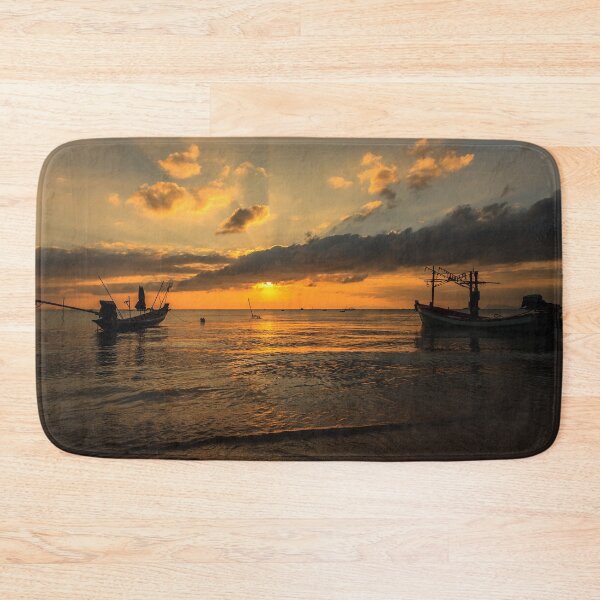 Item preview, Dramatic Sunset with local boat designed and sold by photo123pro.