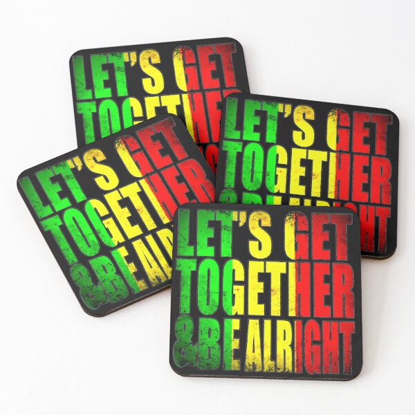 Item preview, Reggae One Love Be Alright Distressed Design designed and sold by Coder-T.