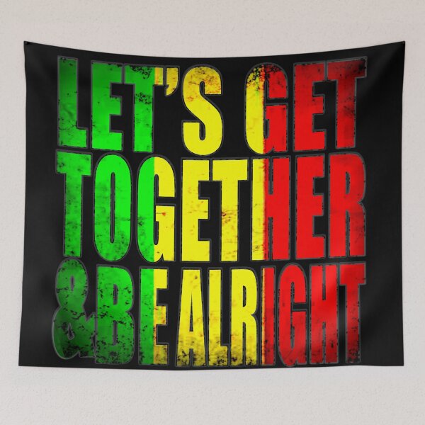 Item preview, Reggae One Love Be Alright Distressed Design designed and sold by Coder-T.