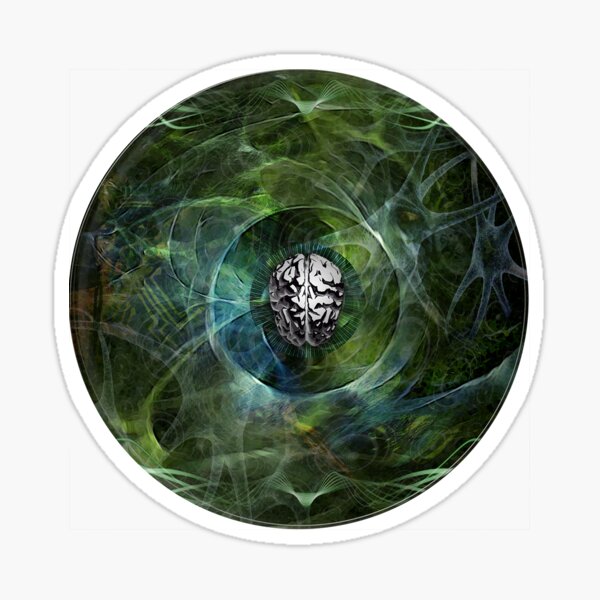 Vista previa del artículo con la obra «Distorsión cerebral», diseñado y vendido por MasterDamus.