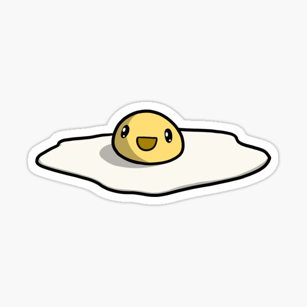 Delightful Sunny-Side-Up Egg Sticker