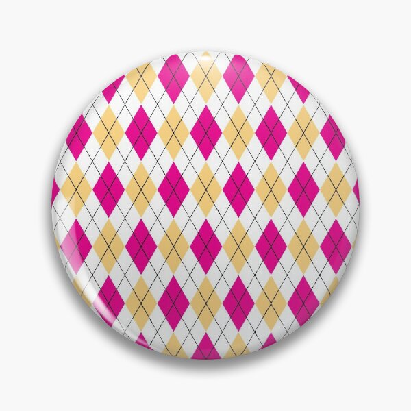 Artikelvorschau, Rosa und gelbe Argyle entworfen und verkauft von PLLDesigns.