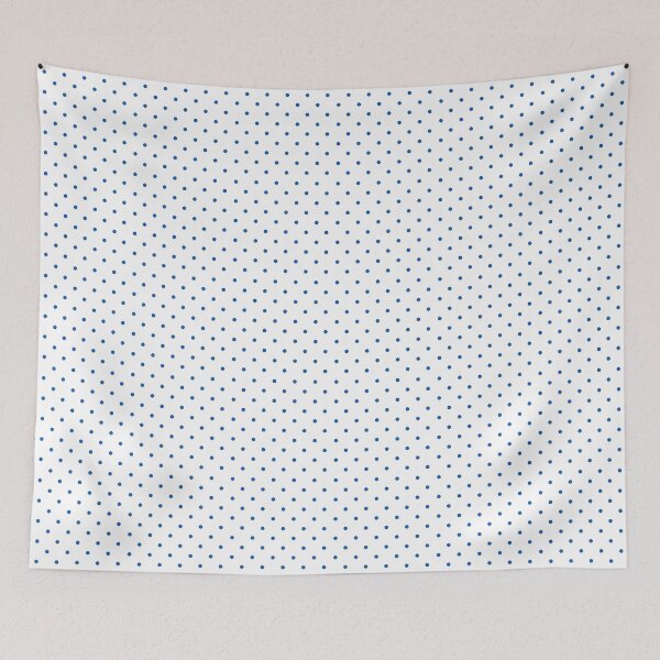 Item preview, White with Blue Polka Dots Pattern designed and sold by cabgodfrey.