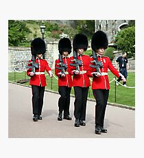 Soldiers Marching Photographic Print