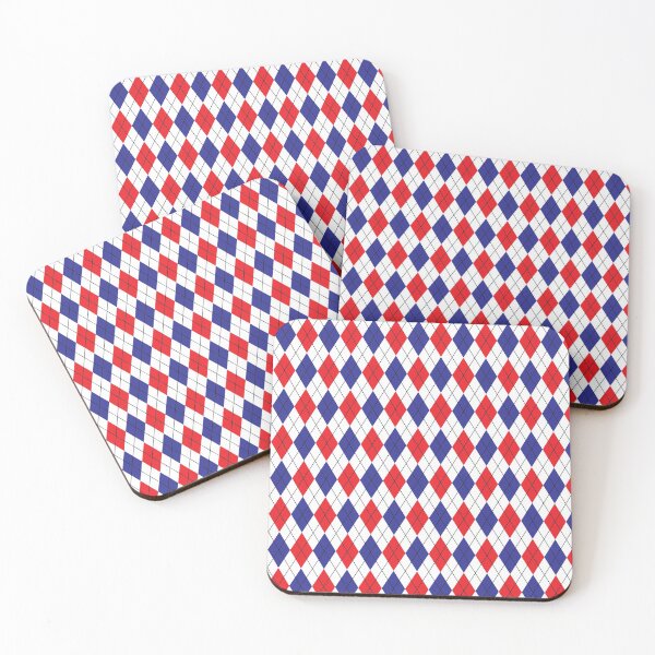 Item preview, Argyle rojo y azul designed and sold by PLLDesigns.