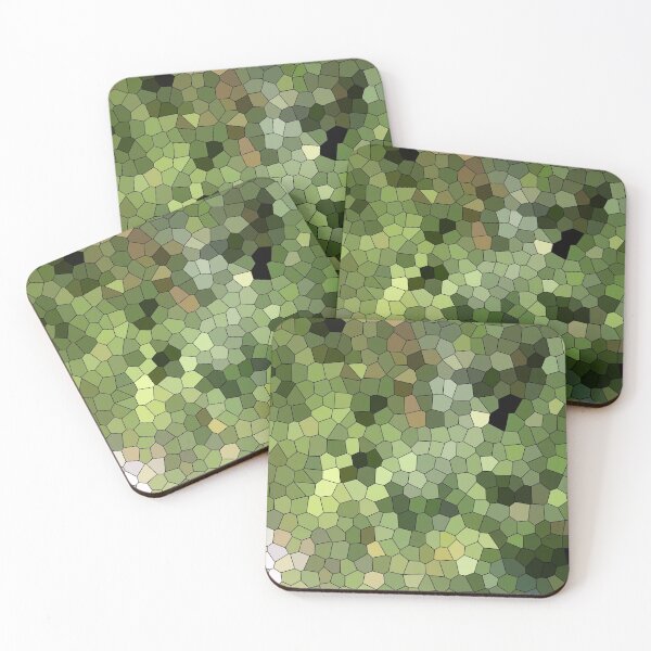 Item preview, mosaico verde de camuflaje militar designed and sold by ricobarinas.