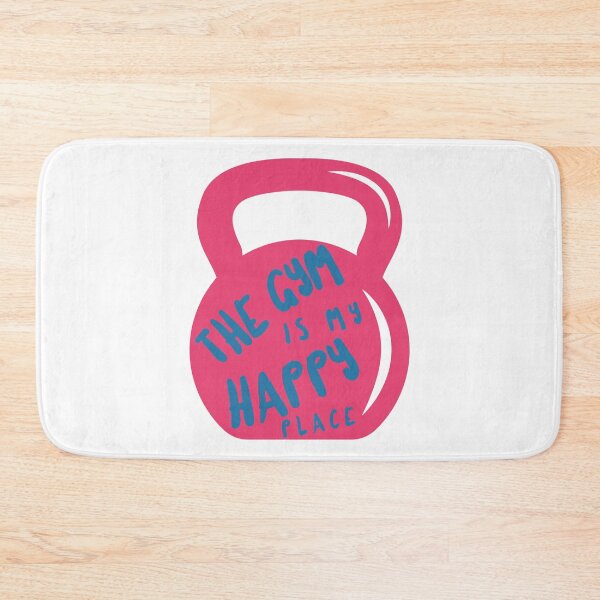 Item preview, The Gym Is My Happy Place (Pink) designed and sold by Heckabes.